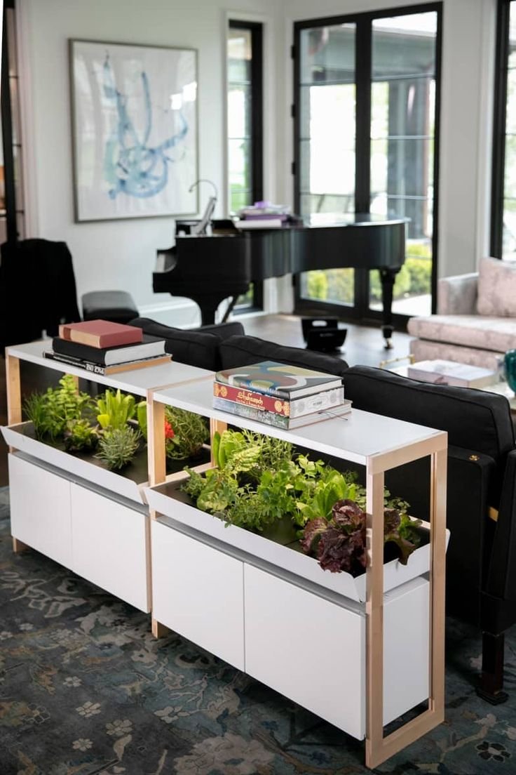  Plantes et herbes intégré dans le mobilier 