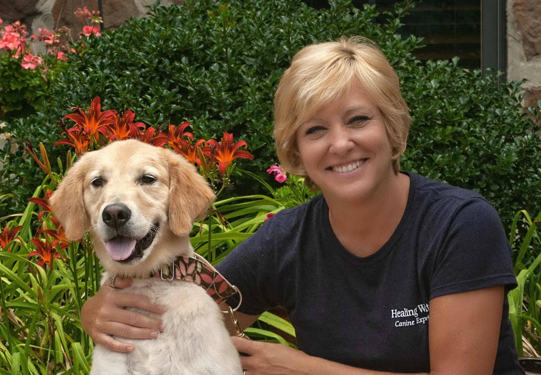 Beth is a Certified Pet Massage Water Work Practitioner through the Pet Massage Training and Research Institute in Toledo, Ohio. She is a professional member of the International Association of Animal Massage and Body Work. Beth has professionally trained Assistance Dogs for 10 years and has attended numerous animal behavioral seminars. She has rescued and trained over 100 dogs during her career. Beth continues to train her own dogs; Cammie, her Golden Retriever.