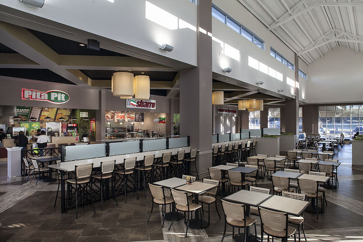 View at Interior of Food Court