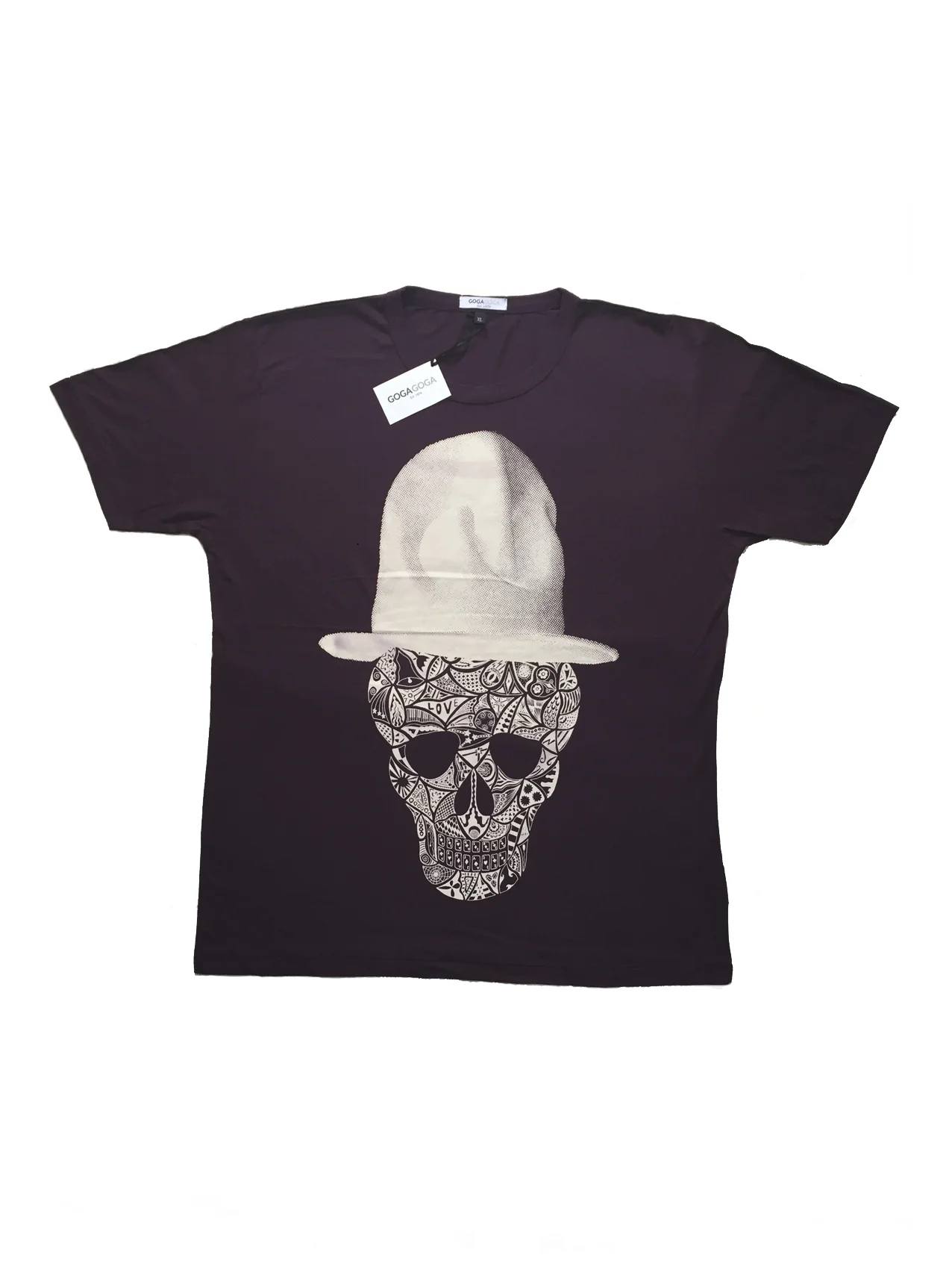 MEN || Super soft bamboo Skull jersey in eggplant