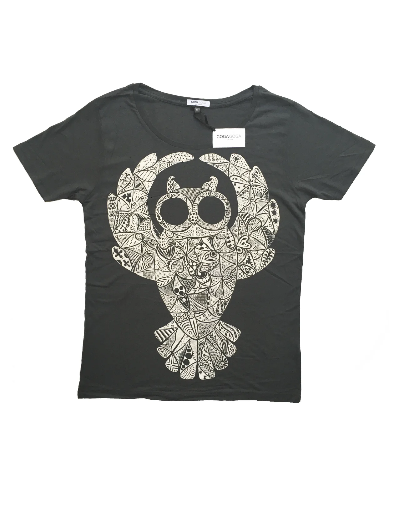 MEN || Super soft Owl bamboo jersey in dark grey