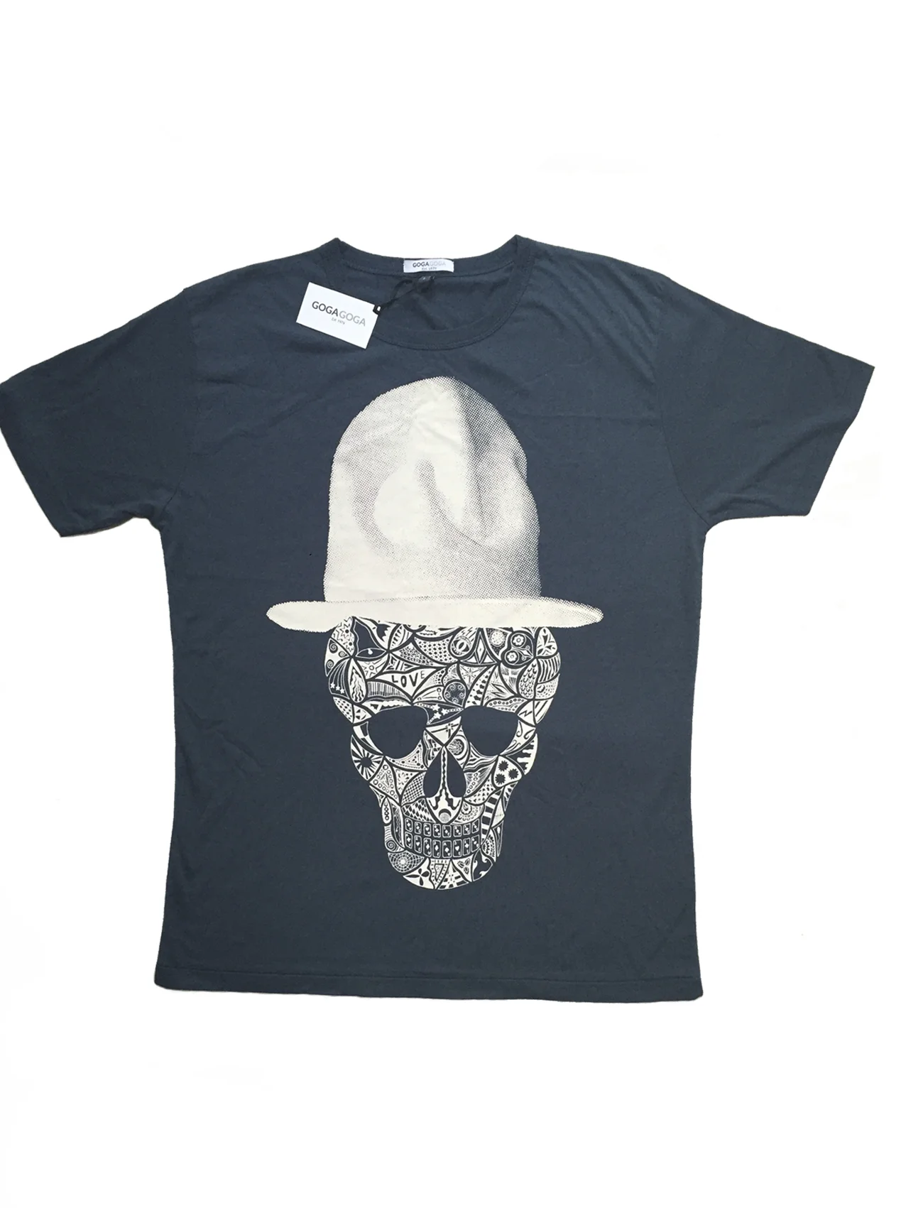 MEN || Super soft skull bamboo jersey in blue