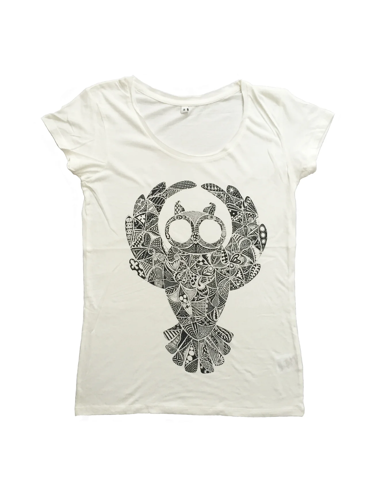 WOMEN || Raw Edge jersey t-shirt with 'Mrs Owl' print 