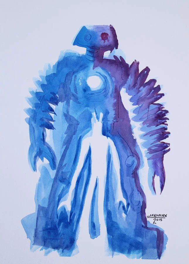 Blue Ghost Robots