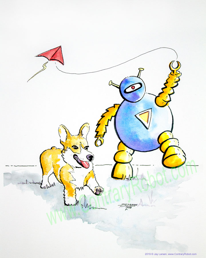 Corgi and Kite Robot