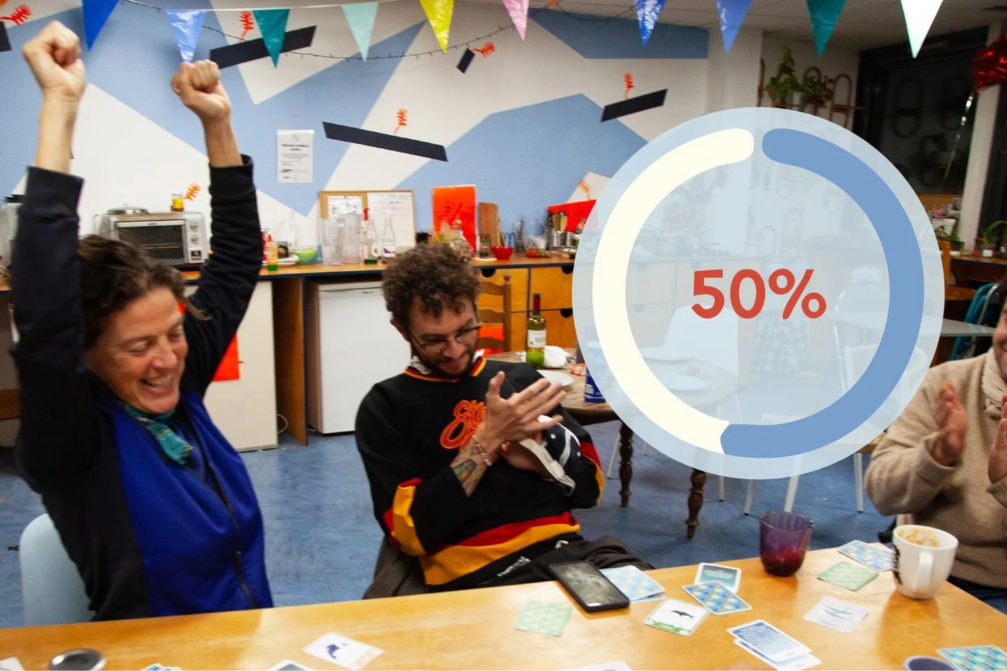 🐬 HALFWAY THERE!!🐬
We just hit 50% of our crowdfunding target! 🎉✨

THANK YOU to everyone who has already pre-ordered a copy of Dolphins Everywhere &mdash; you are literally making this game, it means a lot 🩵
We still need the other half to get to