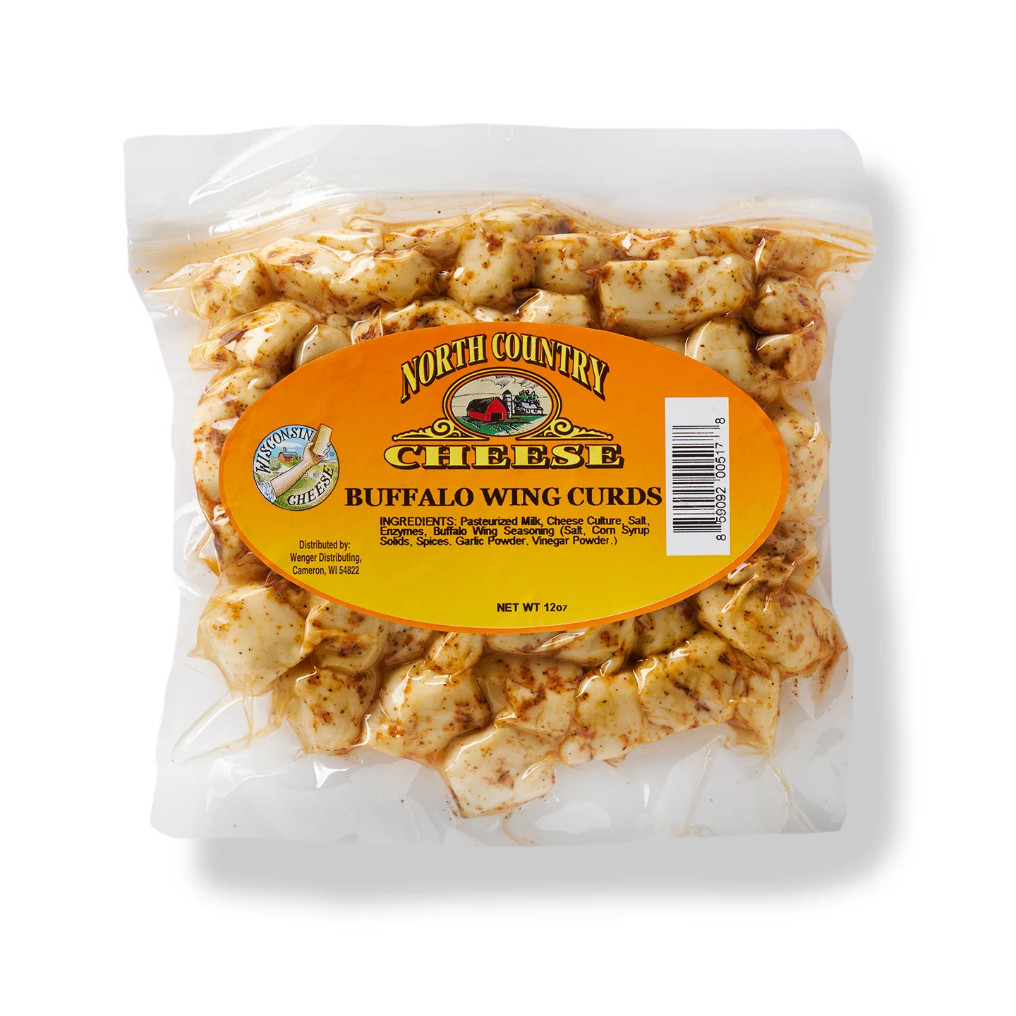 Buffalo Wing Cheese Curds 12oz. — North Country Cheese