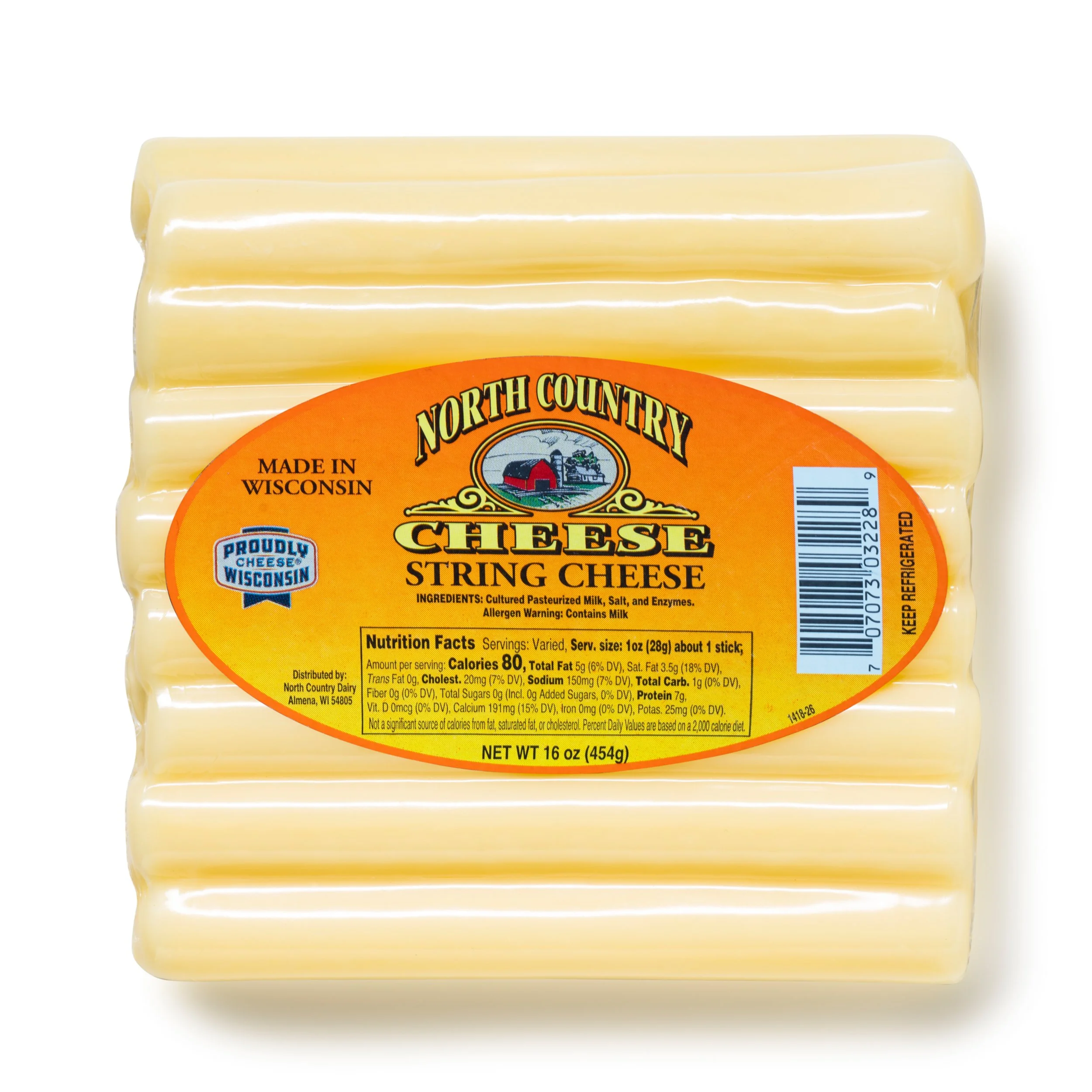 String Cheese 16oz. — North Country Cheese