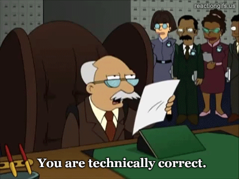 Got off on a technicality 