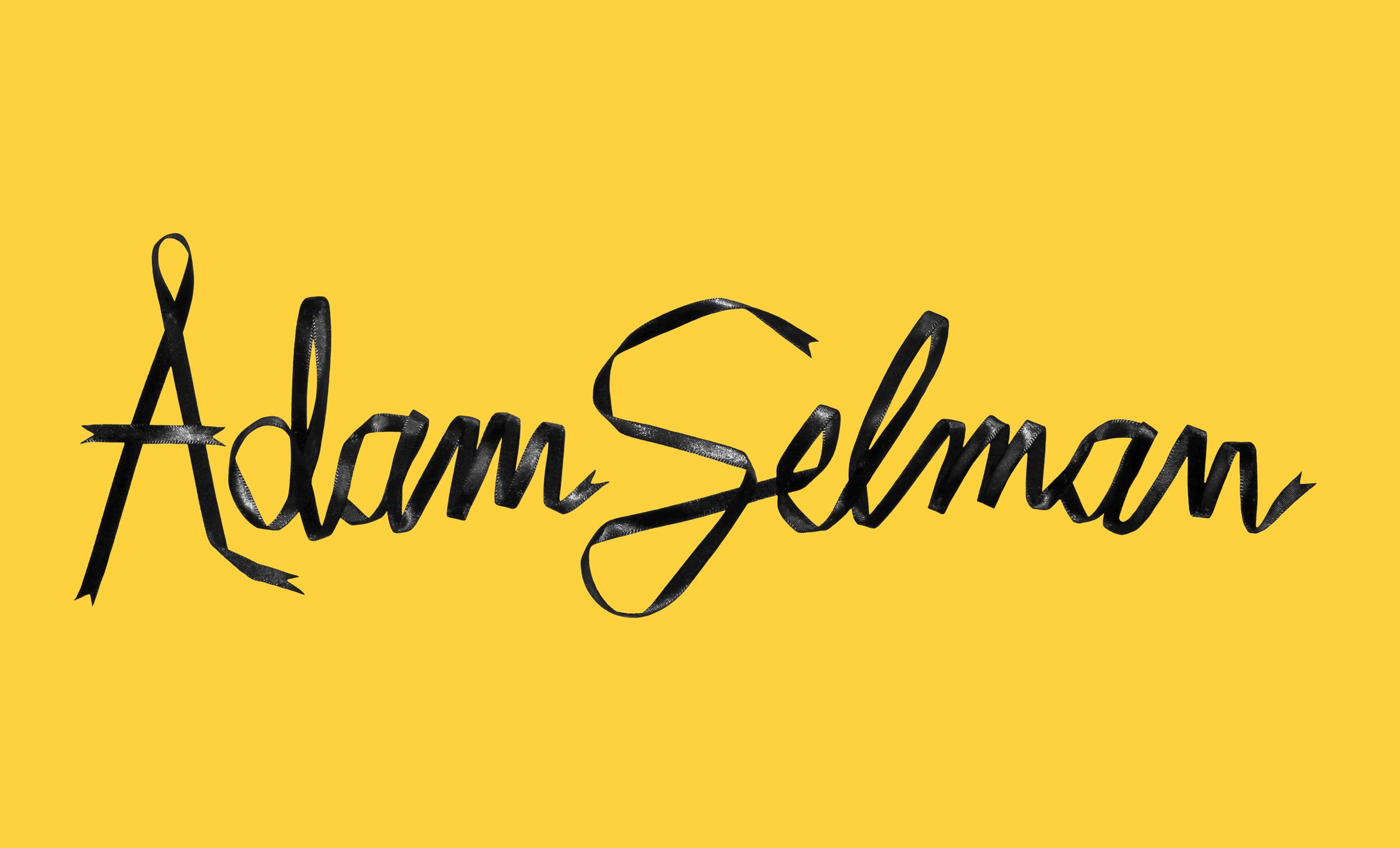 Adam Selman ribbon logo