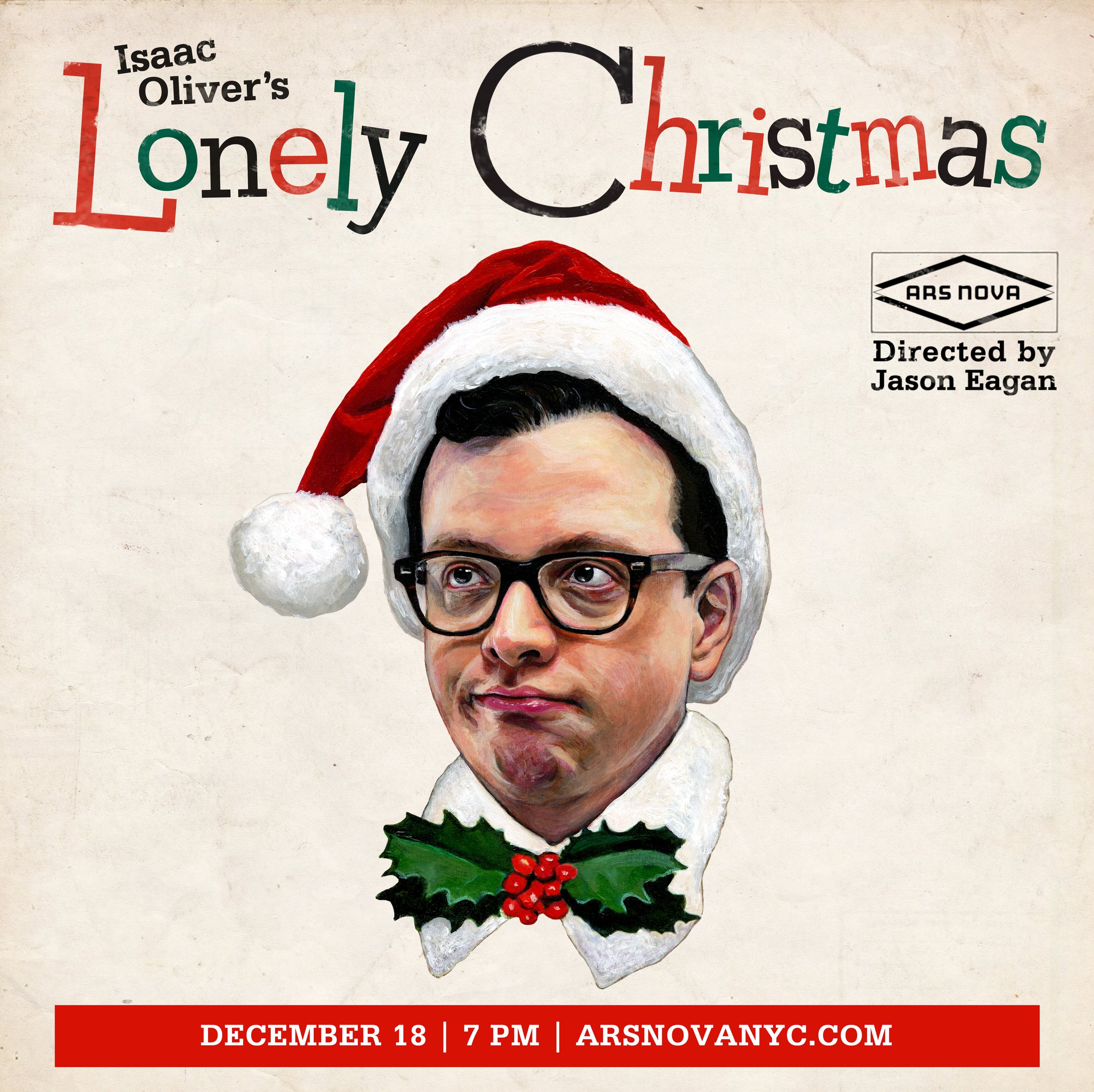 Isaac Oliver's Lonely Christmas show poster