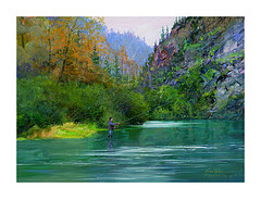 humpy creek acrylic on board