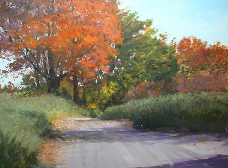 kitchen road maple 30 x 40 oil S O L D