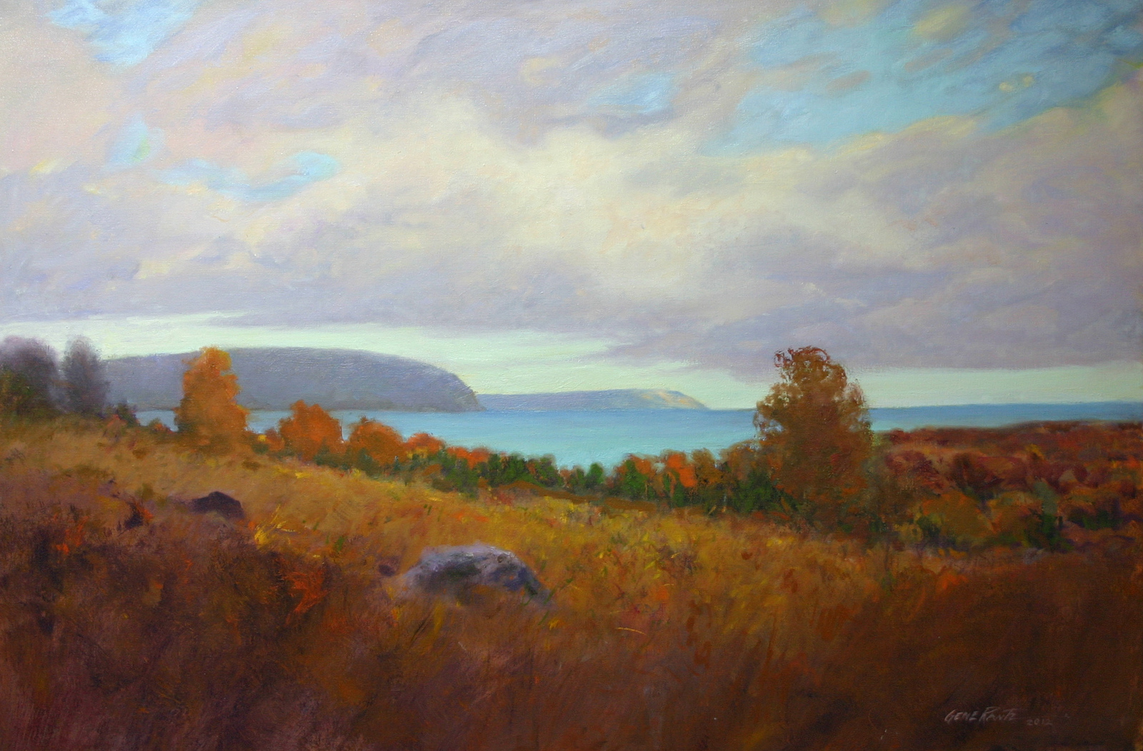 looking towards whaleback oil on canvas