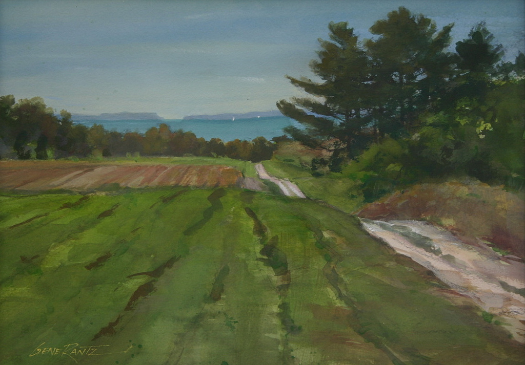 KOLARIK ROAD, AUTUMN 10 X 14 WATERCOLOR