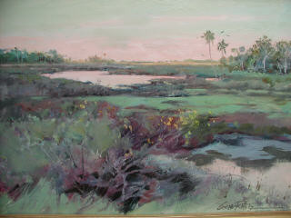 coastal wetlands 13 x 19.5 Litho limited edition print