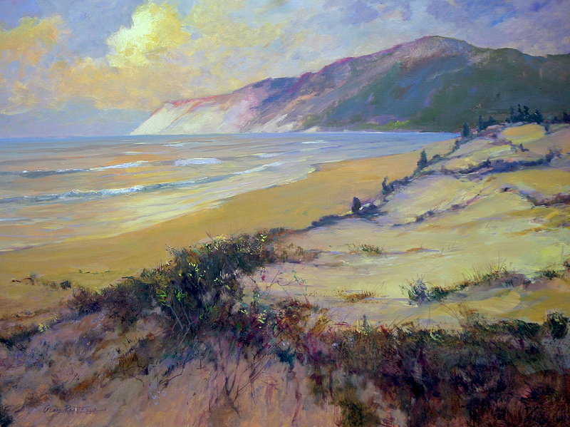 sunset empire dunes 30 x 40 oil - s o l d