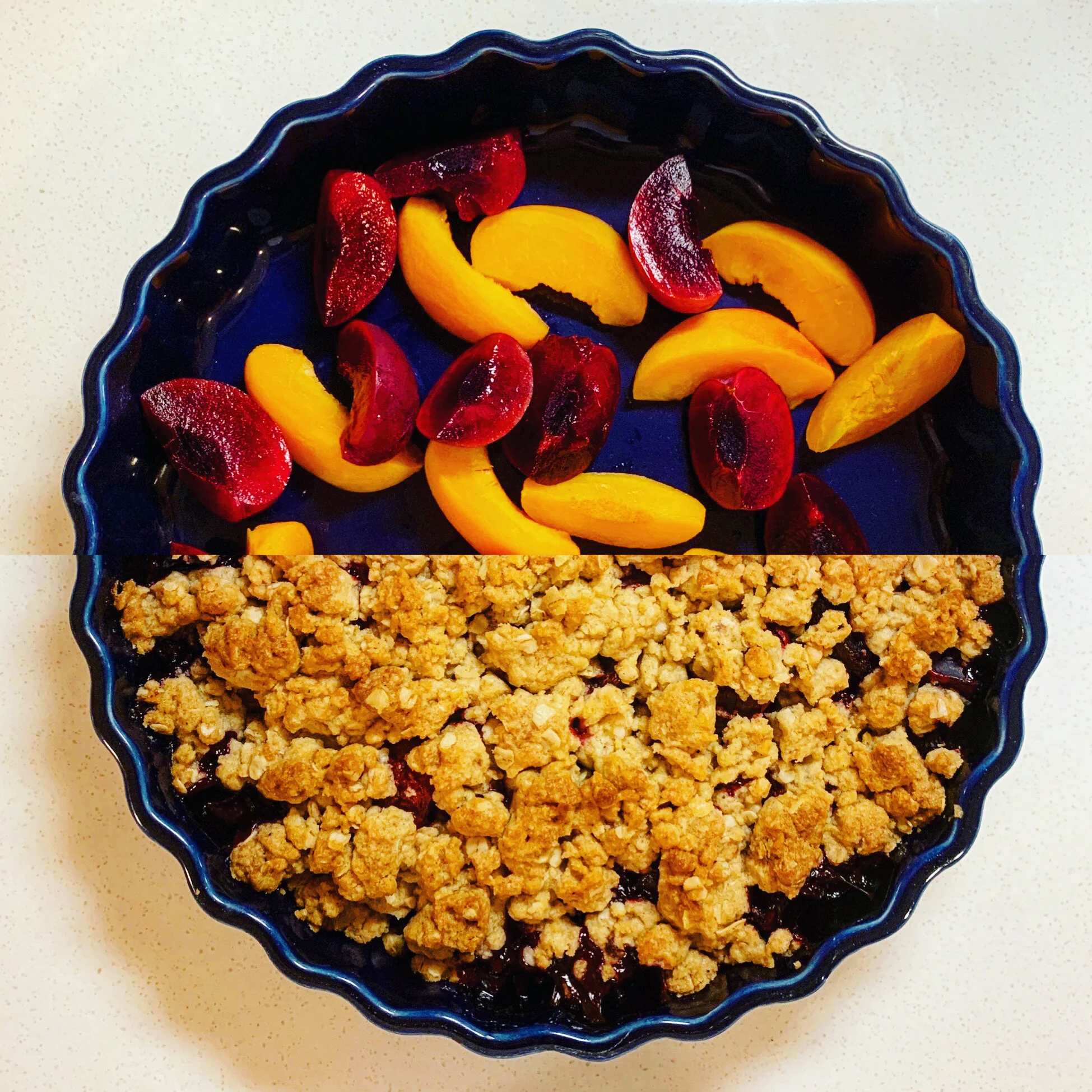 Apricot & Plum Crumble