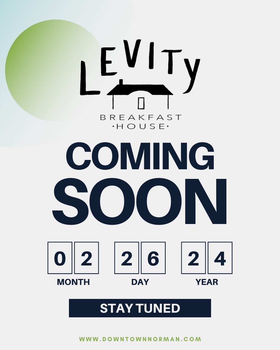 It's just about time to add @levitybreakfasthouse to your list of favorite brunch spots! 🍳 Opening in downtown Norman on February 26, 2024 🥞