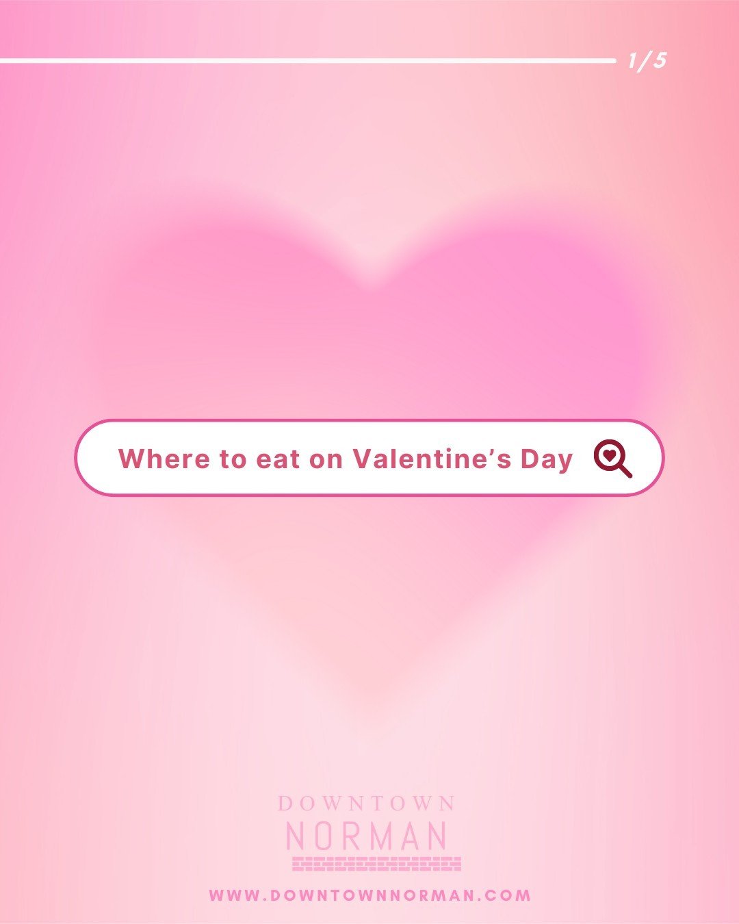 Nothing says 'romance' like arguing over whether to pick the pizza place or the sushi spot. Forgo the argument and pick your Valentine's Day spot now! Your date will thank you for choosing any of these great restaurants in downtown Norman 💗🥰