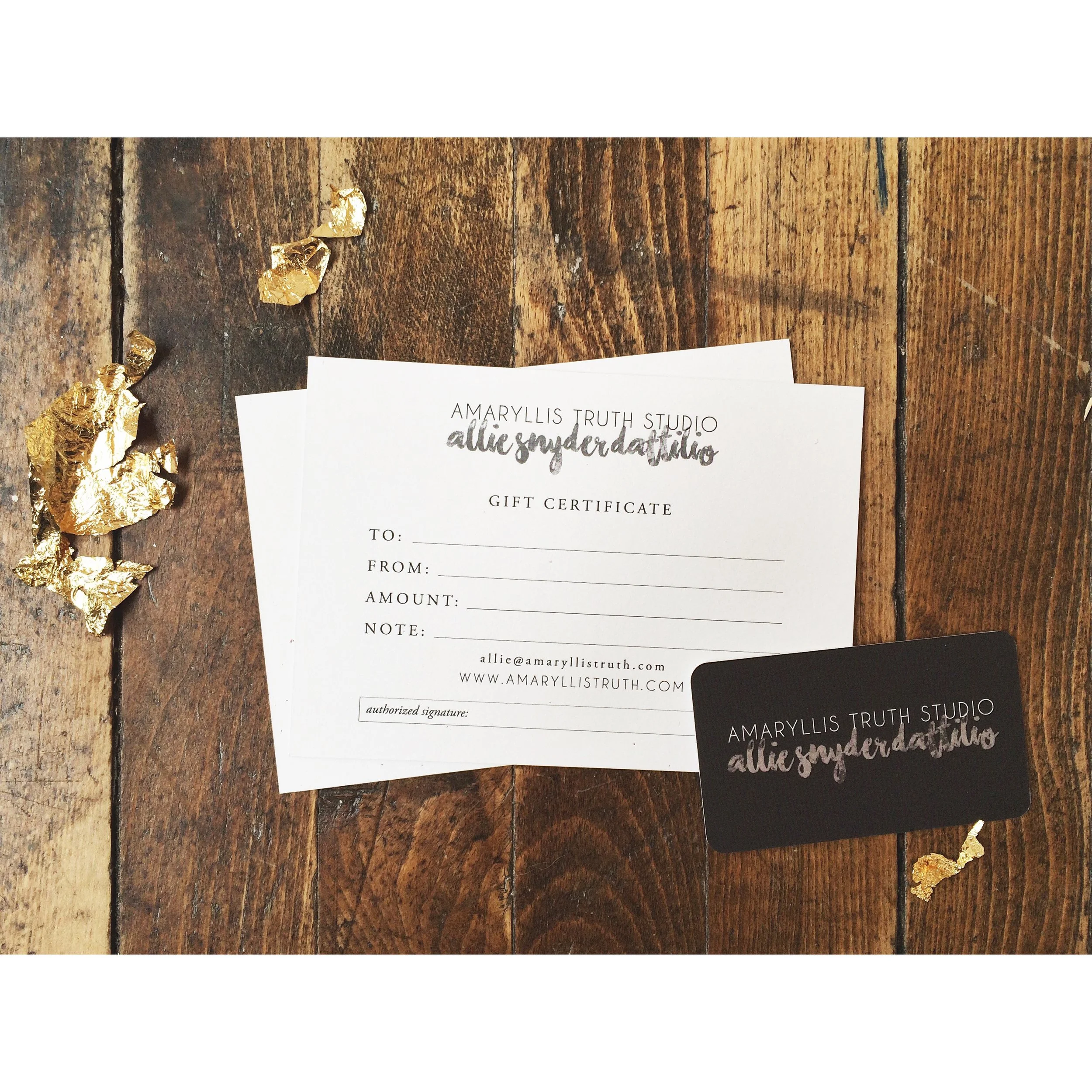 GIFT CERTIFICATE