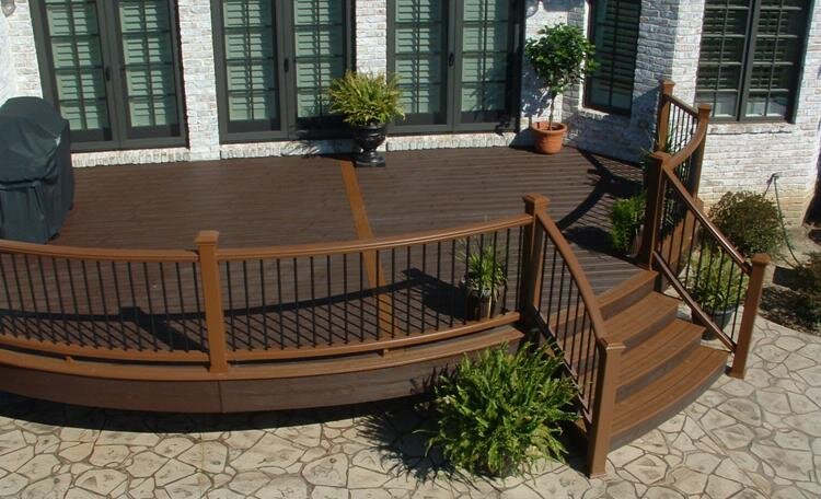 Curved S Bugh Inc, Premade Outdoor Stair Railing