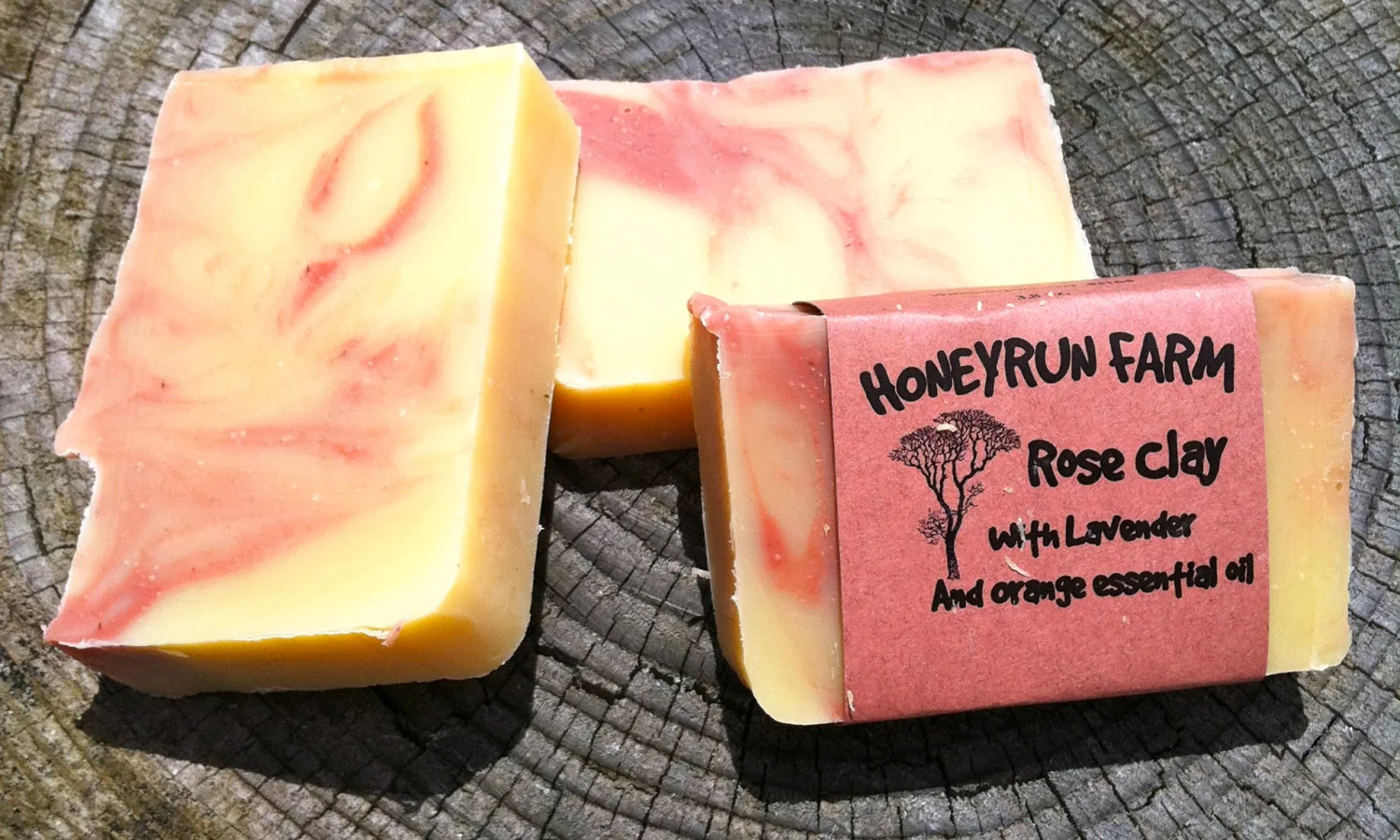 Rose Clay Soap - made with lavender and orange essential oil