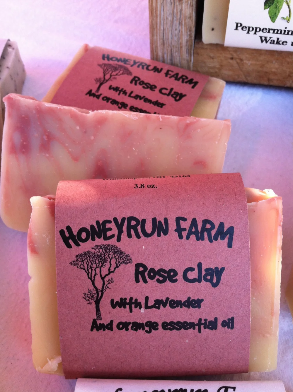 Rose Clay Soap - made with lavender and orange essential oil