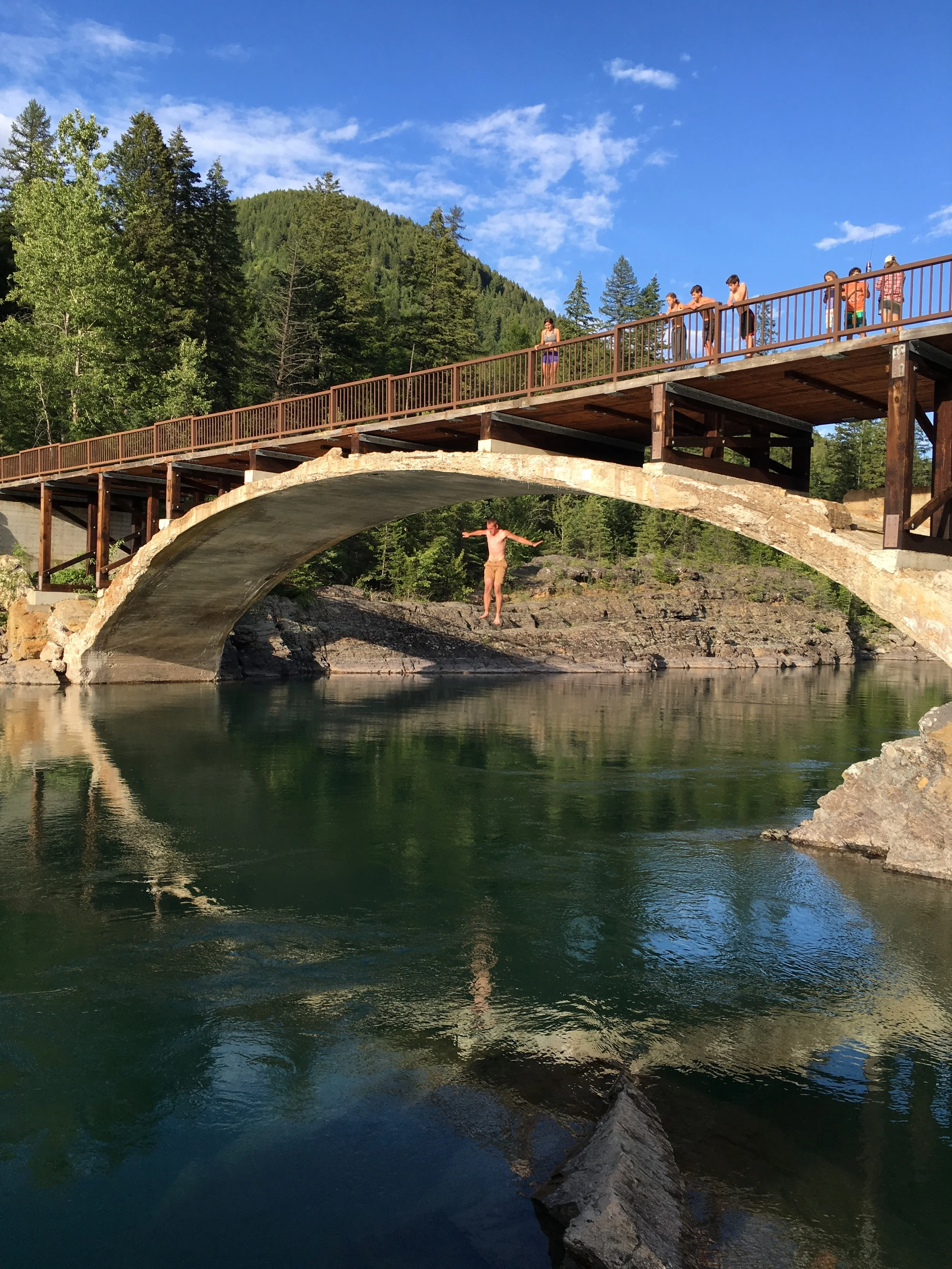 Nothing knocks the stink off ... Like Glacier Park run-off!