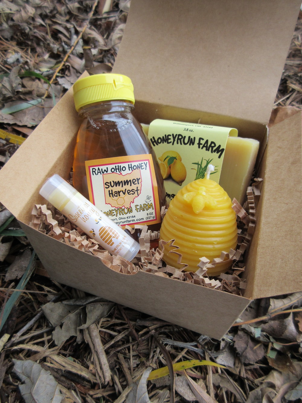 Honey Gift Set Beeswax Candle Gift Set Honey and Soap Gift 