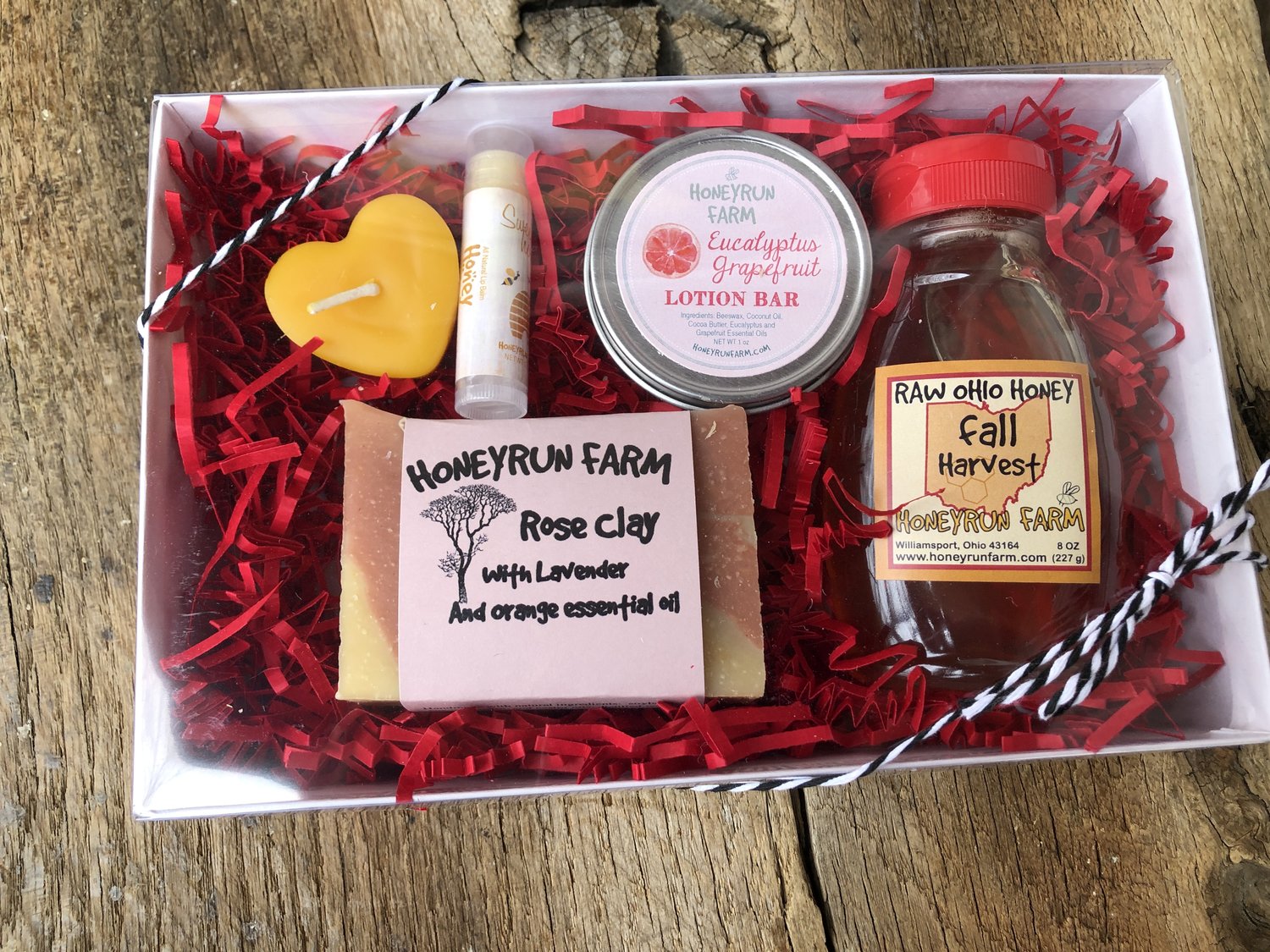 Custom Label Premium Valentine Caramel Apple Gift Basket
