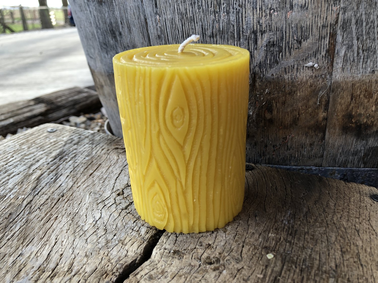 Mann Lake Wood Grain Cylinder Beeswax Candle Mold