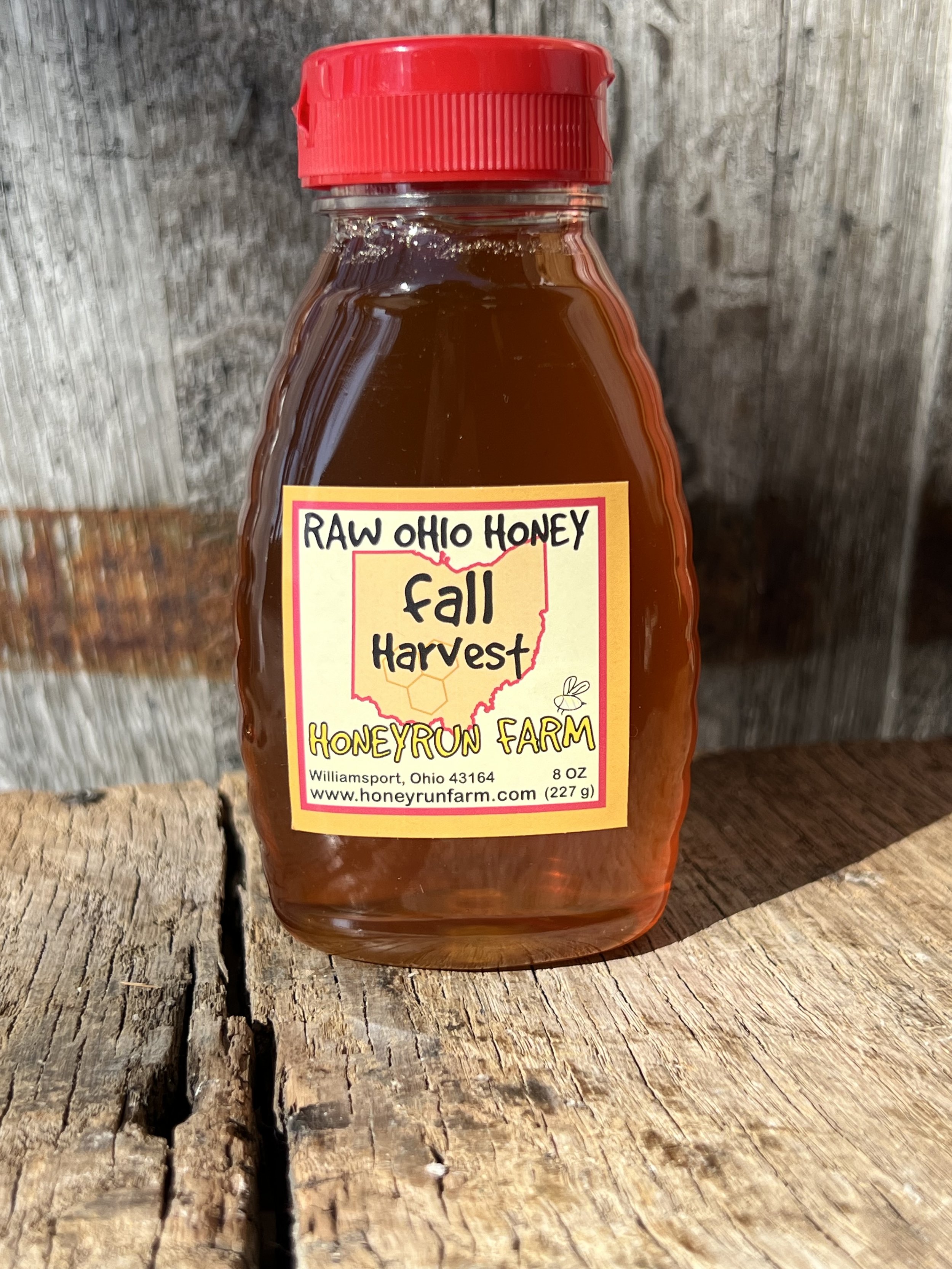 Pure Raw Ohio Fall Honey -8 ounce jar