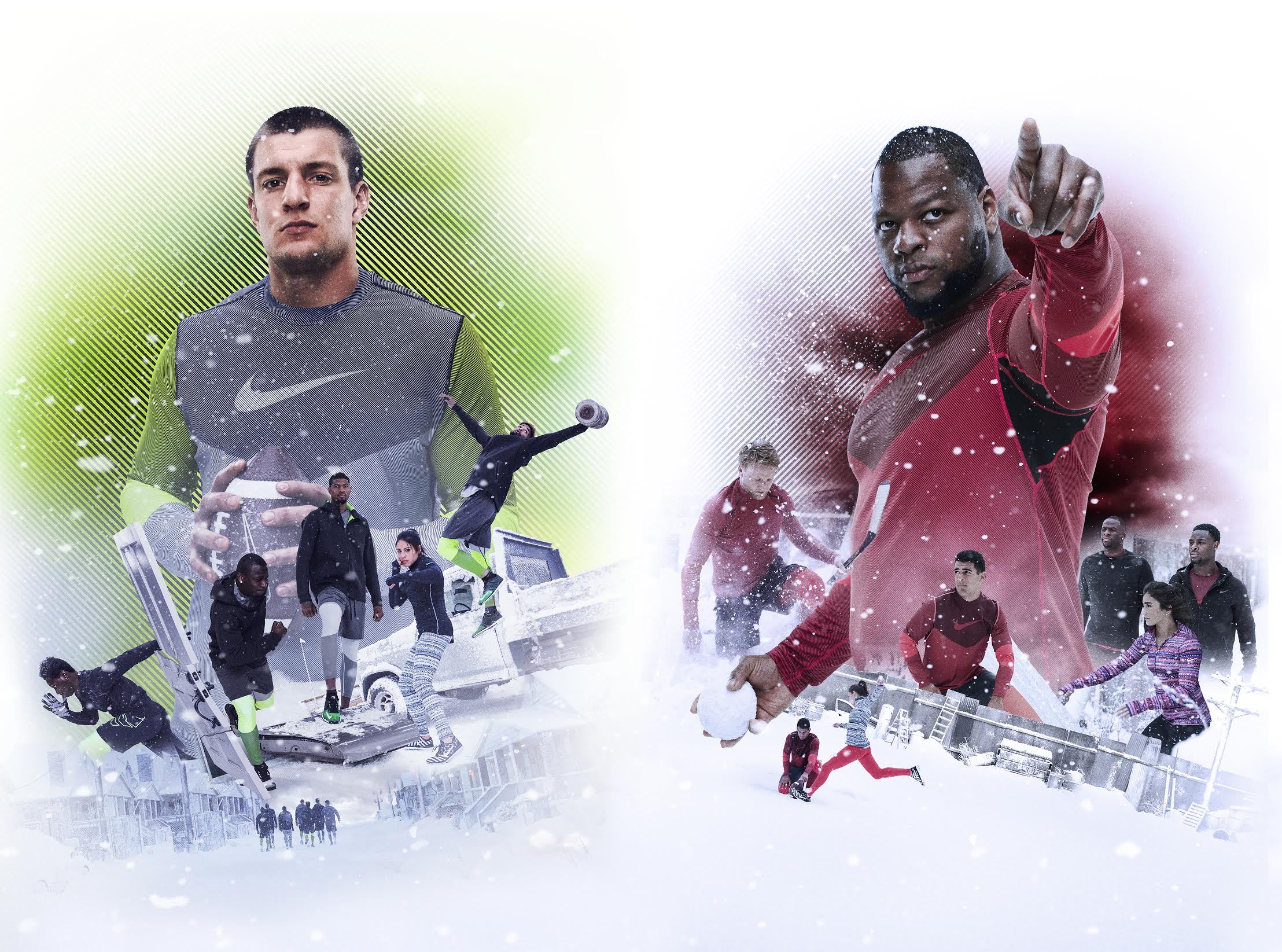 nike snow day commercial cast