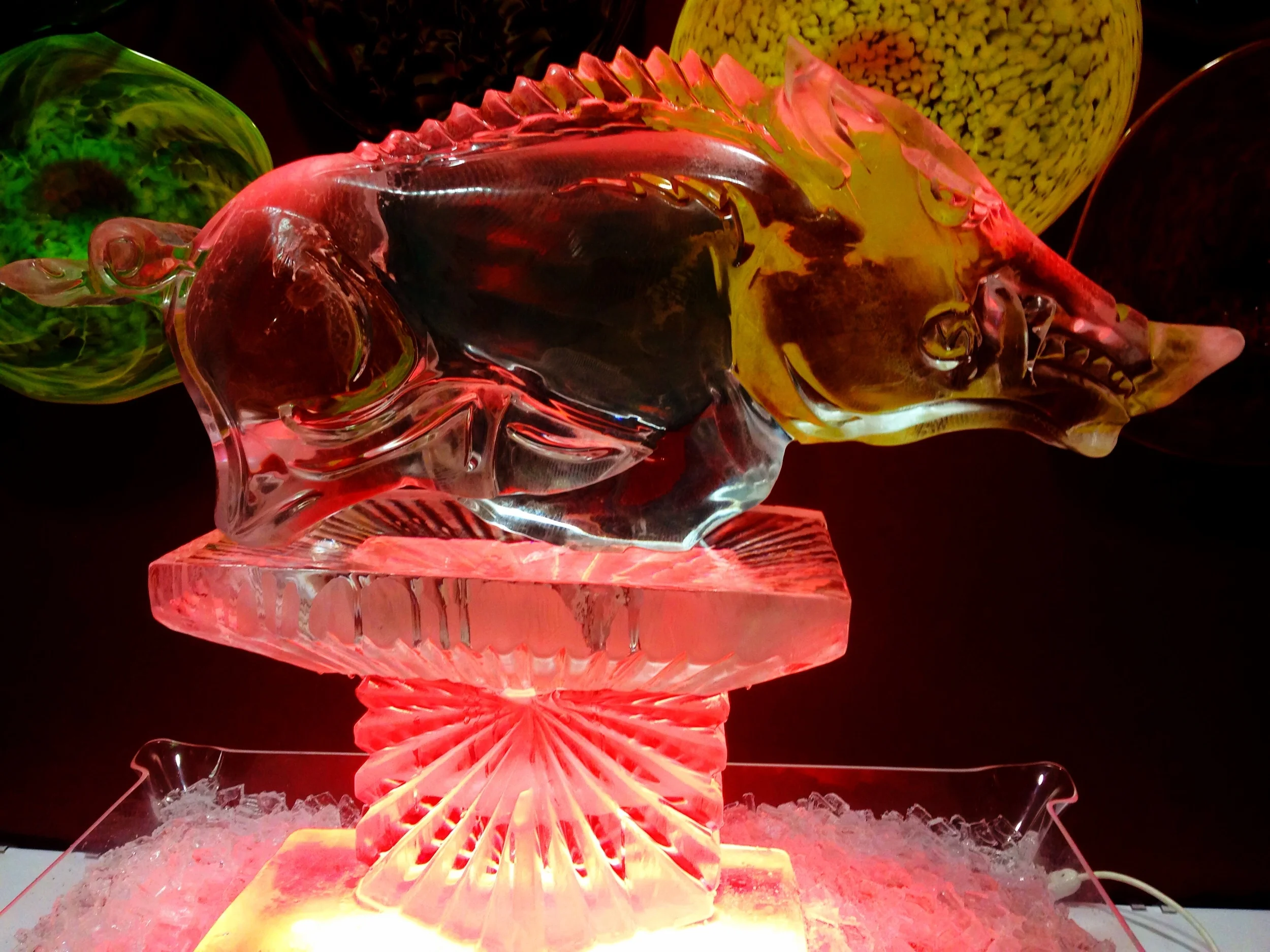 arkansas-razorback-ice-sculpture-wedding-university-mascot-dallas-texas.JPG