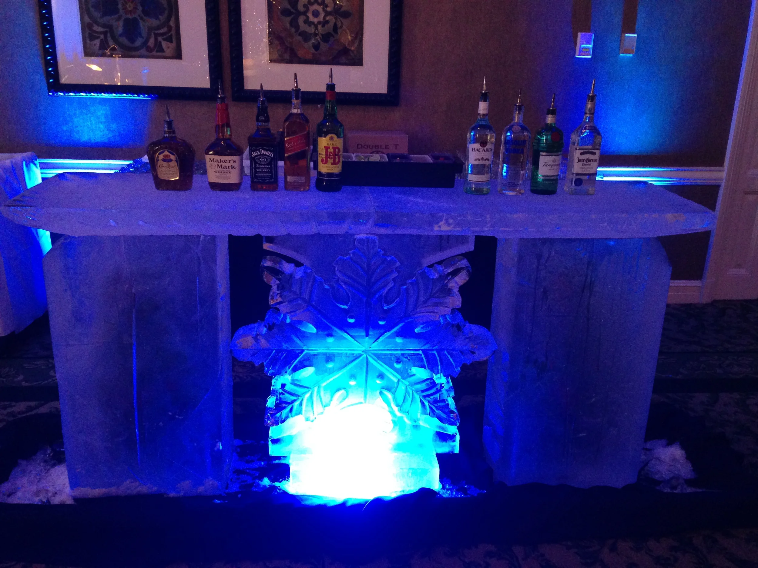 3) Winter Wonderland Themed Ice Bar