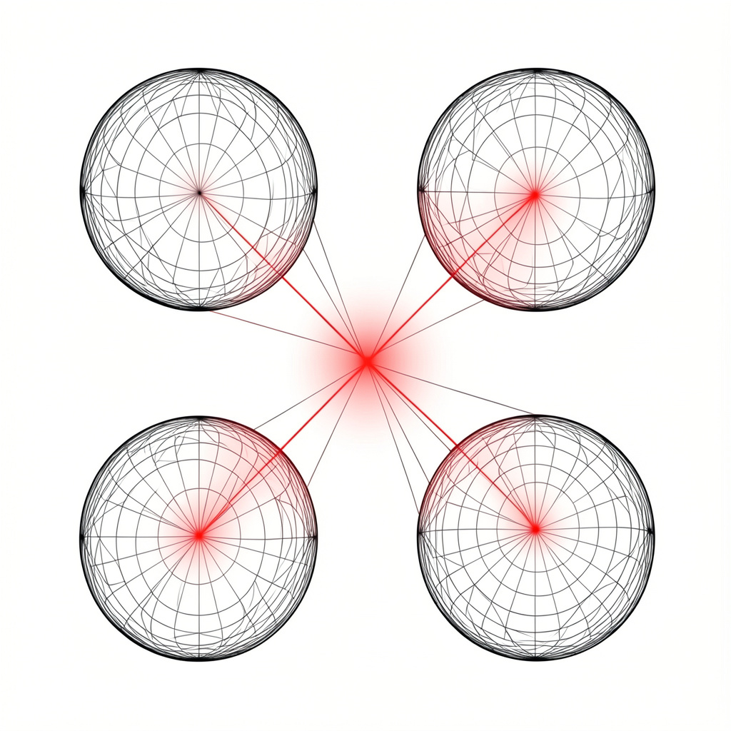 EPISODE 02 — TRIANGULATION
Positional resolution through intersecting signal spheres.
Large-format display · Editorial campaign extension