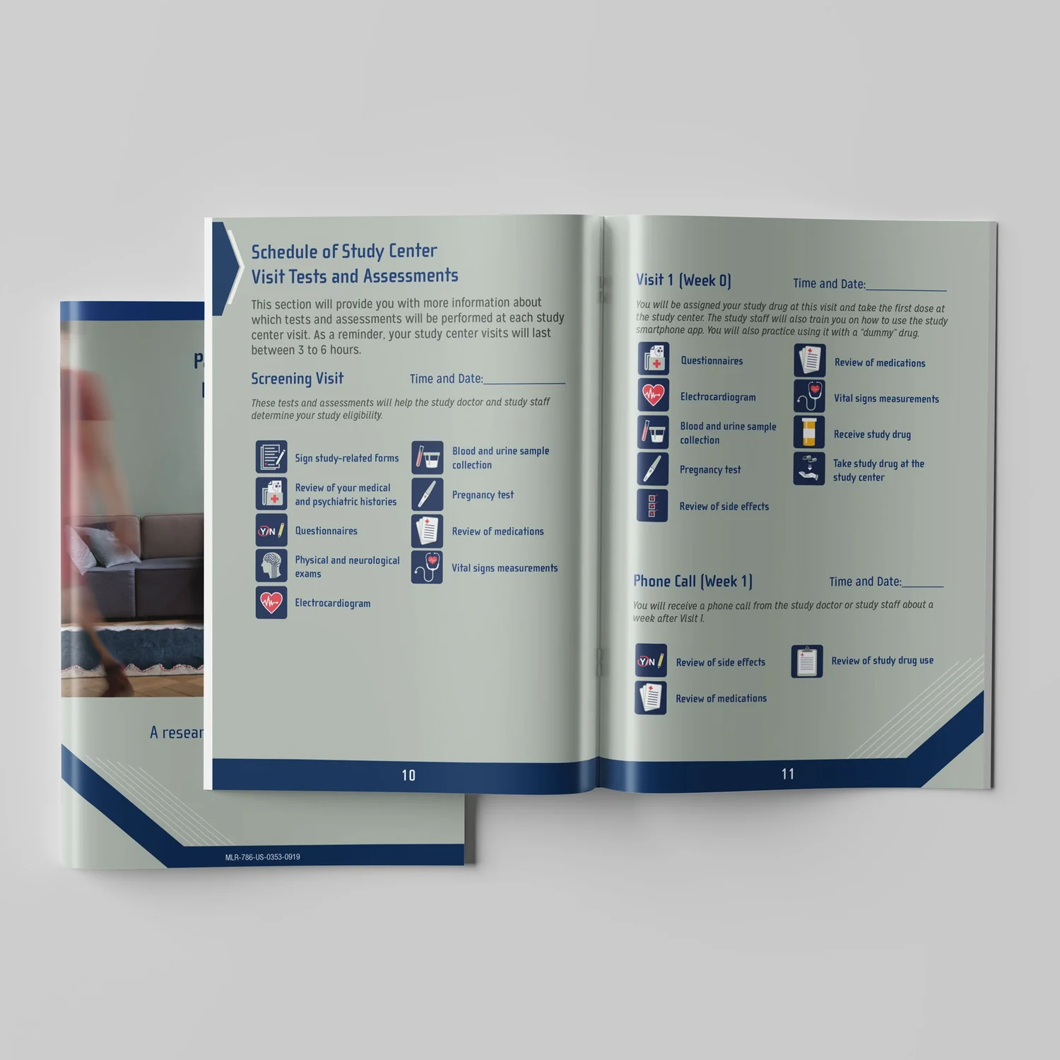 Printed clinical trial patient guide