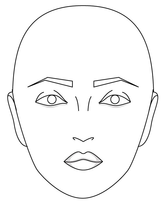 Makeup set sketch drawing Royalty Free Vector Image
