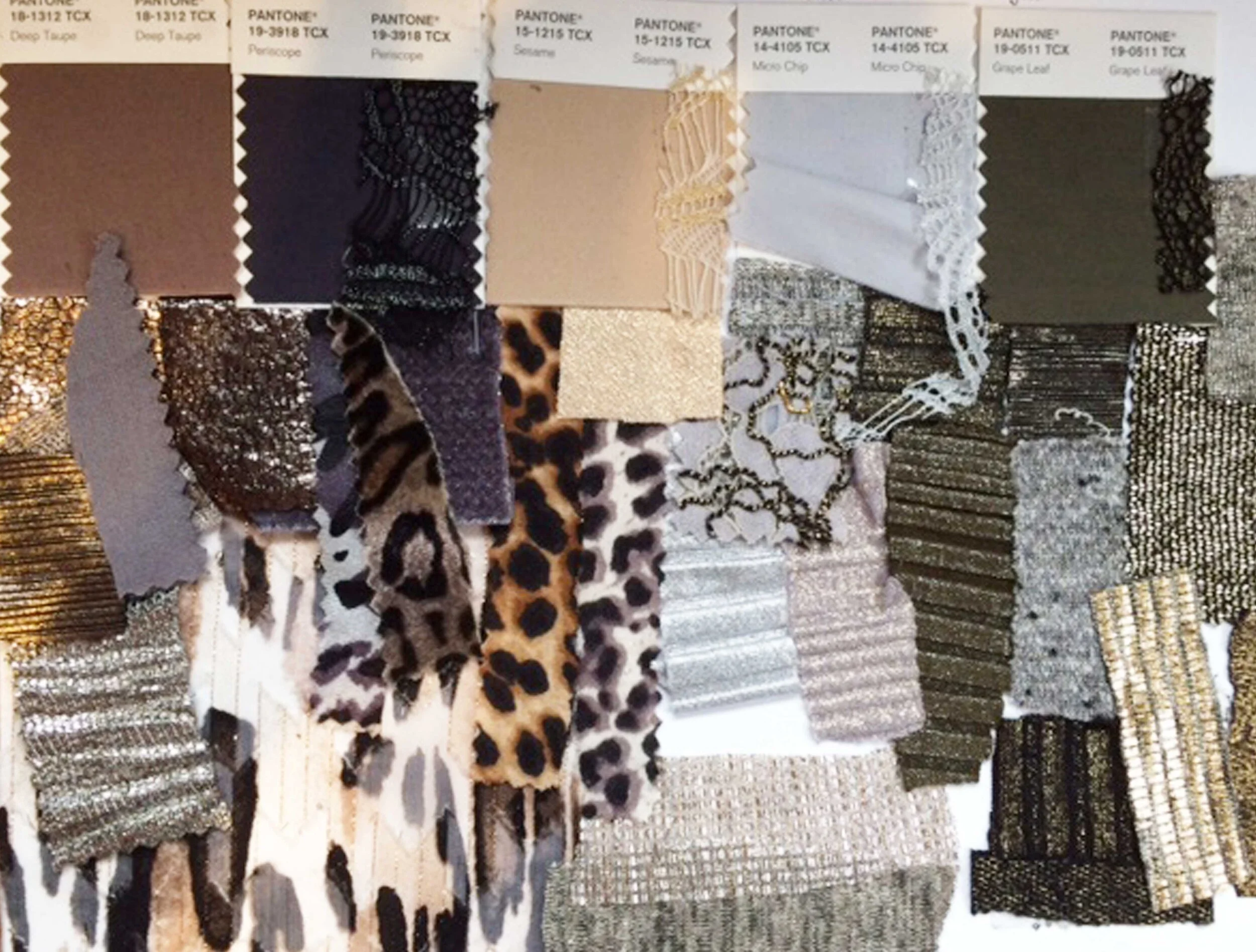 Photo of color and fabric research
