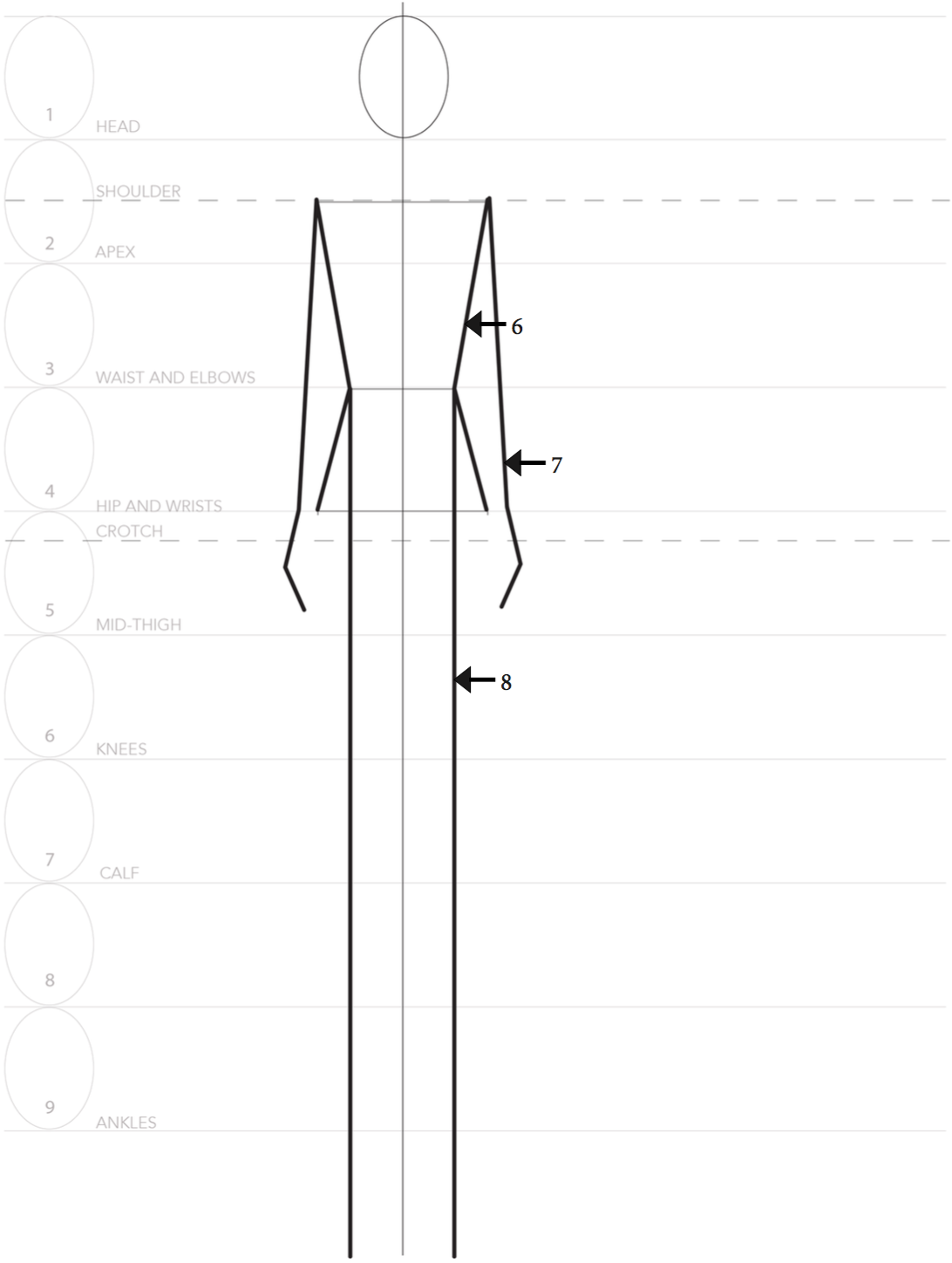 Fashion Sketching: A Step-By-Step Guide To Drawing The Basic Fashion  Croquis With 9 Heads Proportions | For Beginners — Amiko Simonetti