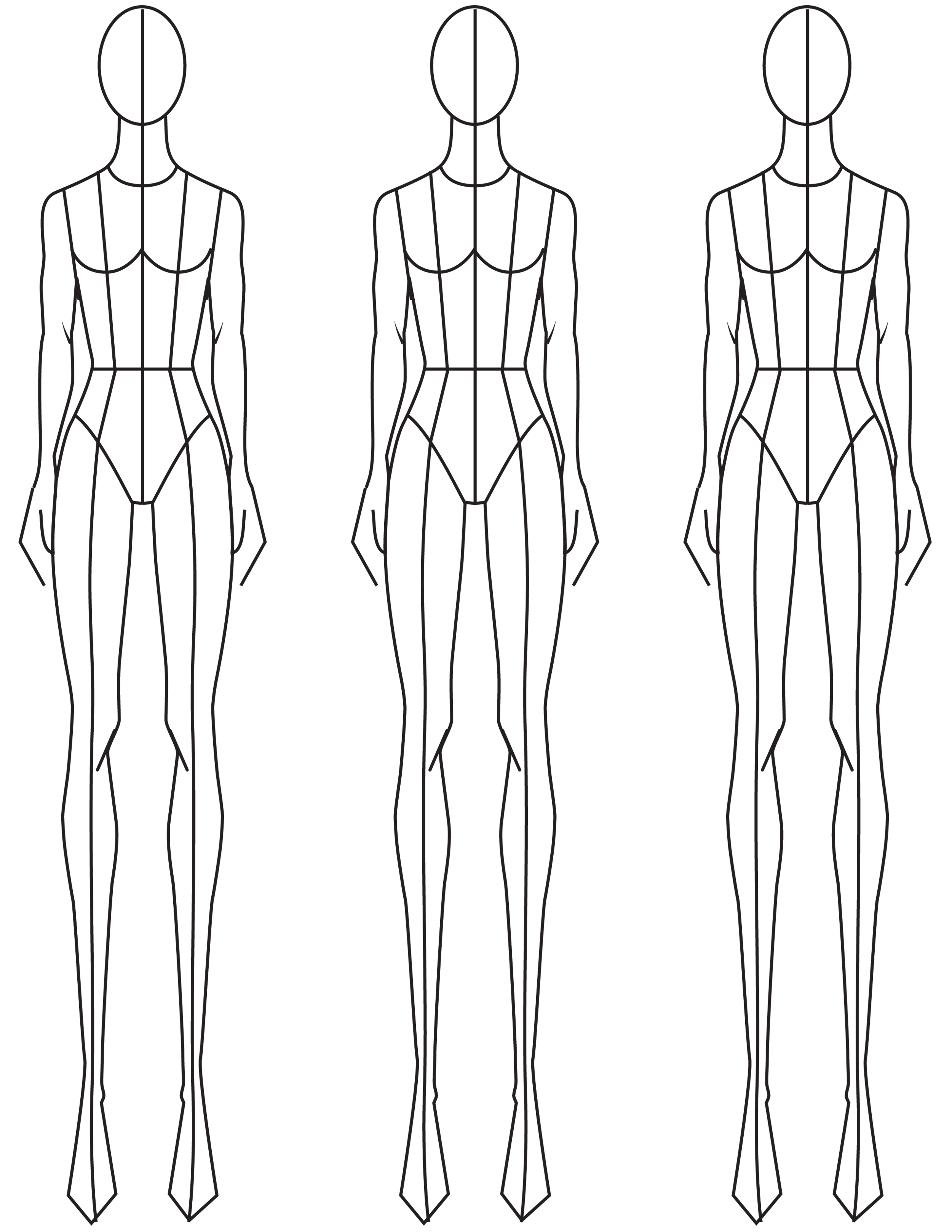 fashion-croquis-templates