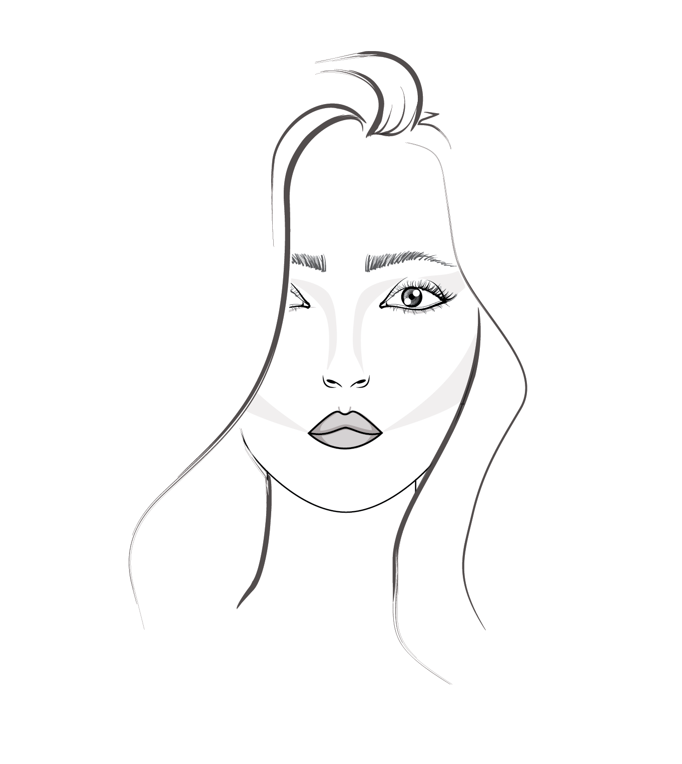 3 Step Tutorial: How to Draw Hair for Fashion Illustration — amiko simonetti