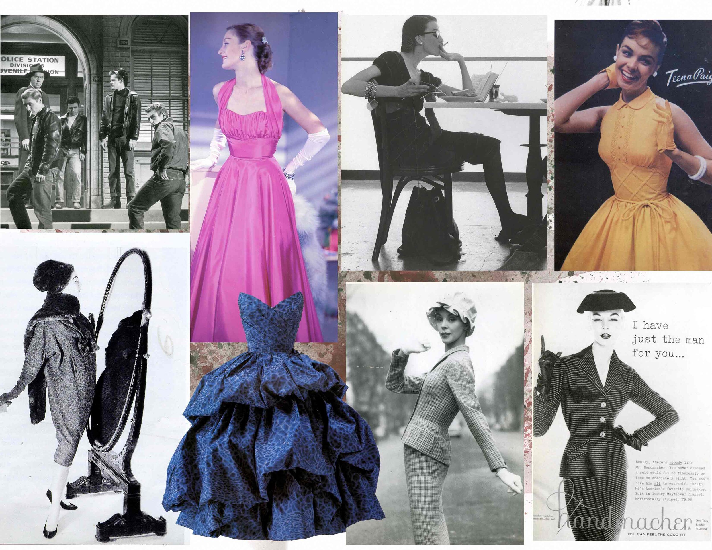 Vintage Luxury fashion collage | Postcard