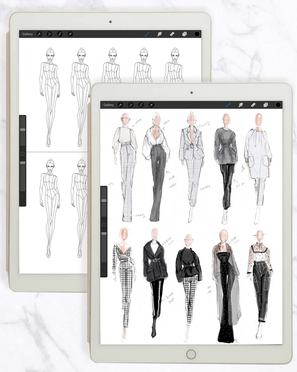 CROQUIS KIT: a collection of fashion figure templates for design and ...
