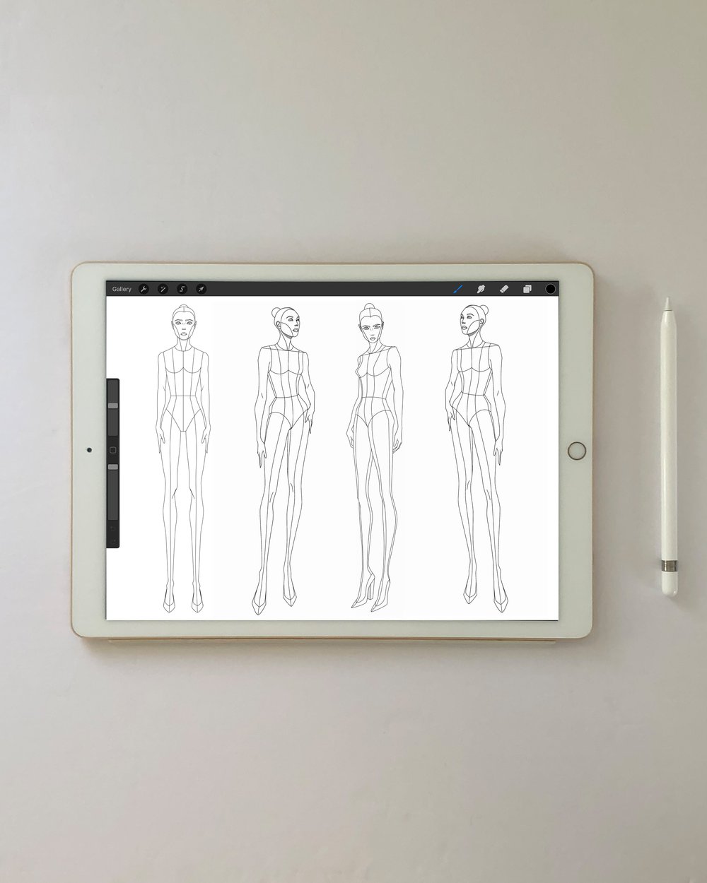 Fashion Design Sketches: Style by Pocket Art Studio