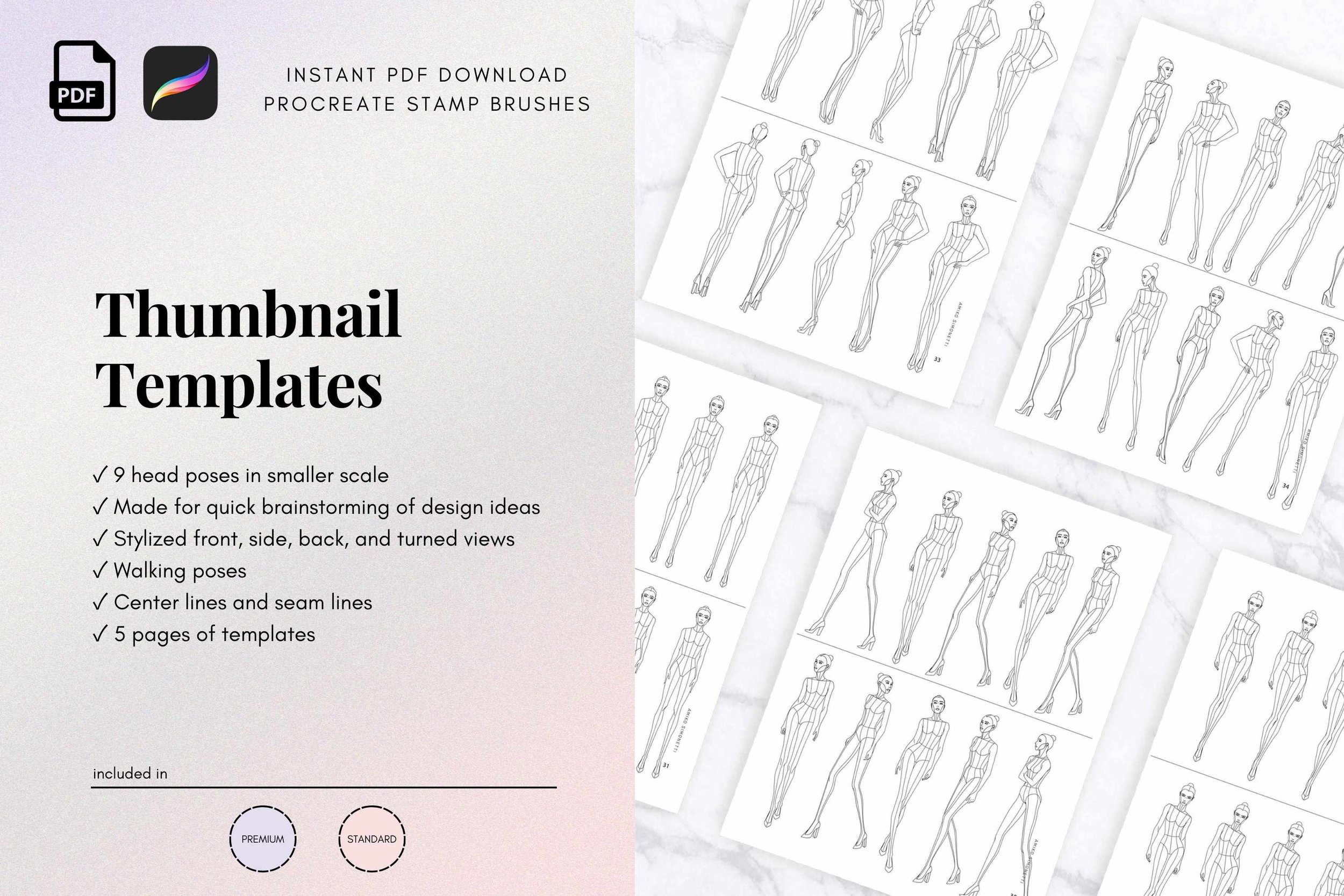 Thumbnail Templates (female body fashion design templates in small size) (Copy)