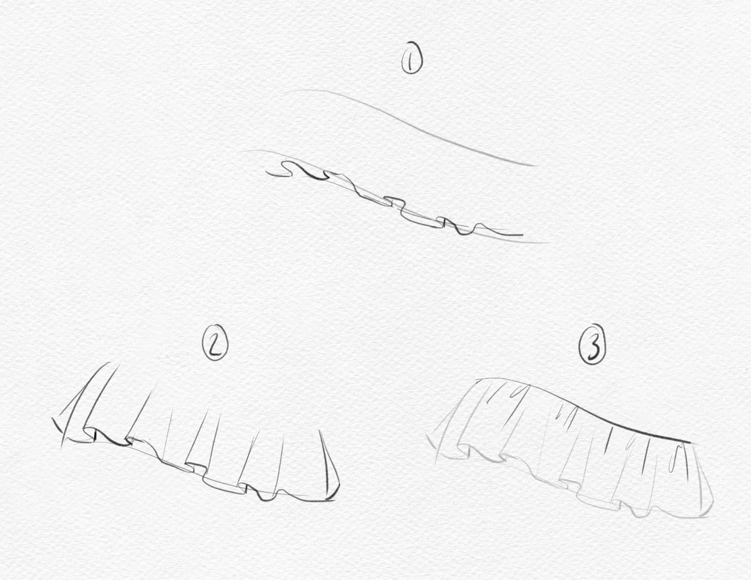 Ruffle Ribbon Drawing How to Draw Ruffles | Step-by-Step Beginner’s Guide — amiko simonetti