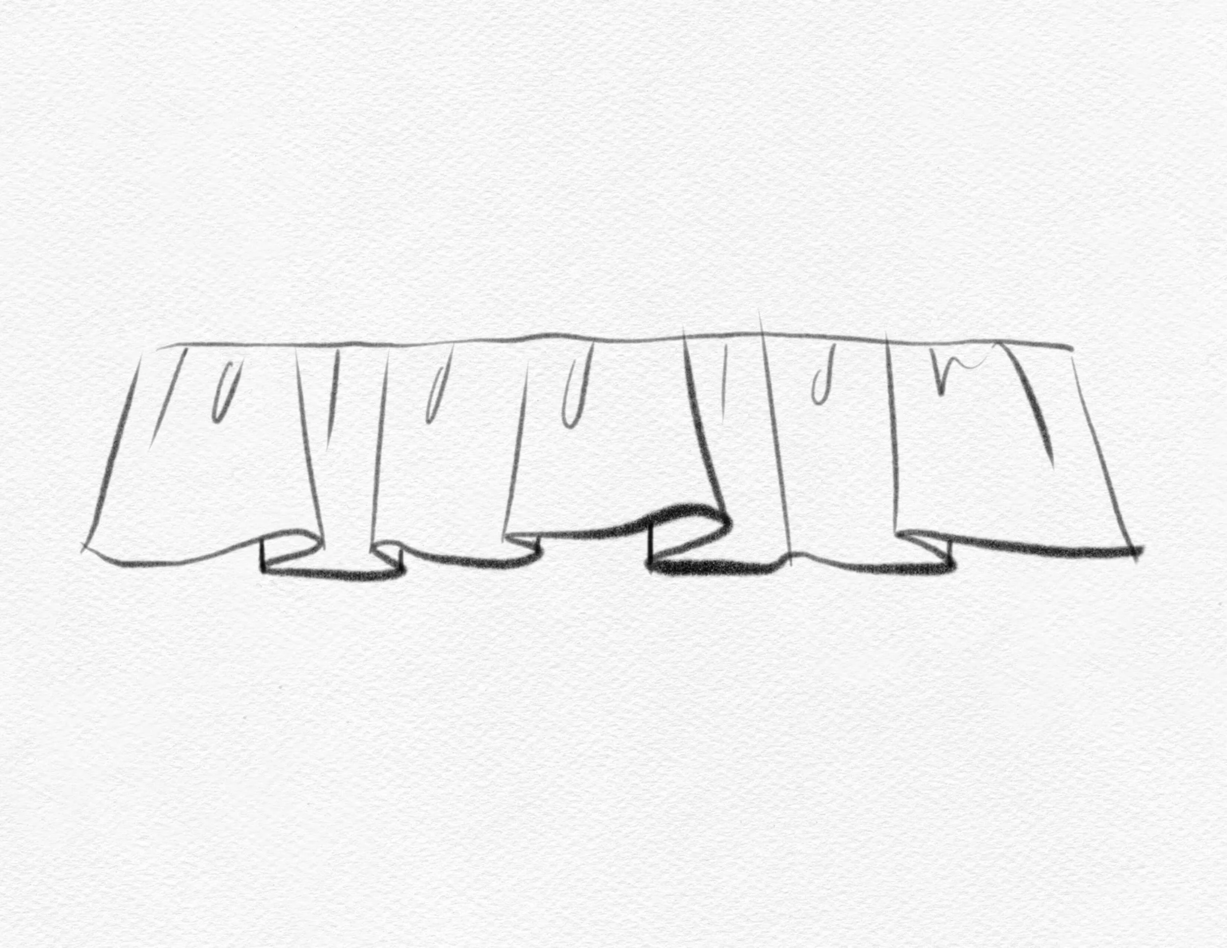 Ruffle Ribbon Drawing How to Draw Ruffles | Step-by-Step Beginner’s Guide — amiko simonetti