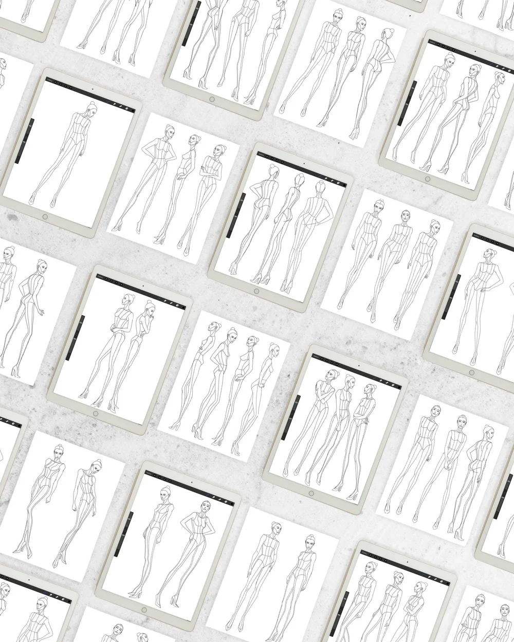 CROQUIS KIT: a collection of fashion figure templates for design and ...